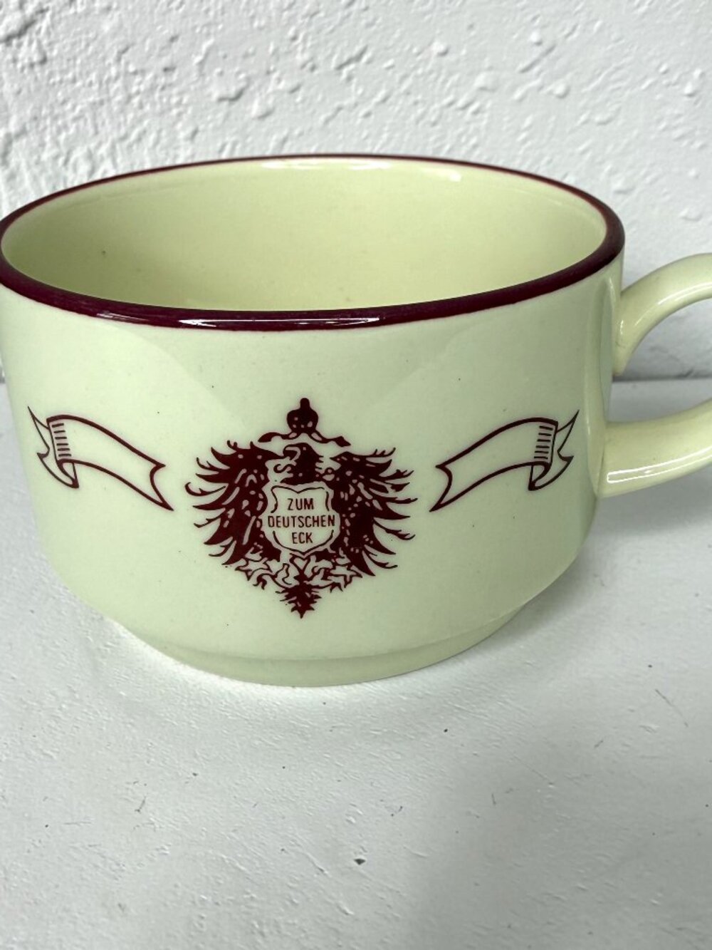 Vntg Steelite Intl‎ England Mug from Zum Deutschen Eck German Chicago Restaurant